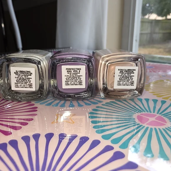 Londontown Kur Nail Veil Trio - Cream, Purple, Tan - Picture 4 of 6